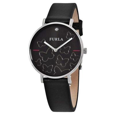 Черные Бабочки Кожаные R4251113511 Часы [FURLA] Женские [Товар]