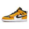 Детские кроссовки Air Jordan 1 Mid ALT PS Taxi Желтый Черный Белый AR6351-701