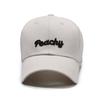 Fashionable Cotton Baseball Cap Featuring Cool Letter Embroidery For Street Style