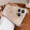 Прозрачный чехол с блестками для iPhone 17 Pro Max 16 15 14 13 12 11 Pro Max 16 PLUS 17 Air Силиконовый Мягкий Прозрачный Бампер