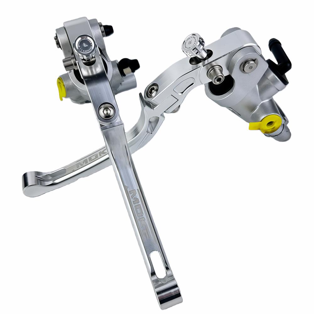 15mm Piston Motorcycle Foldable Clutch Brake Lever Anti-Drop CNC Aluminum Adjustable Universal Modification Accessories Upgrade