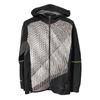 Primeknit Jkt Полосатая вышивка букв на молнии с капюшоном Куртка для гольфа Мужская верхняя одежда Черный HG4129