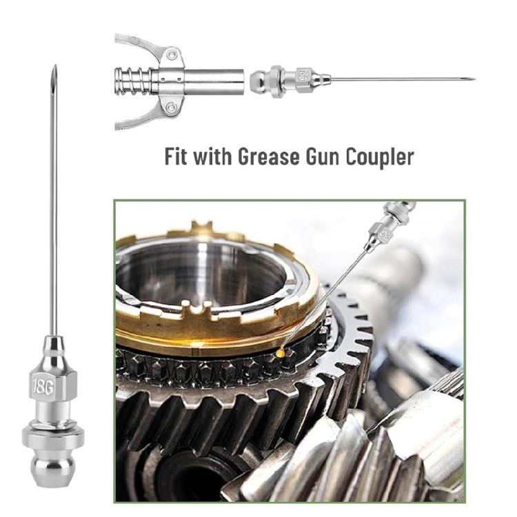 Grease Dispensing Injection Tool, 90 Degree Needle Nozzle Coupler for Mechanical Fittings Workshop Use Hard Reach Areas