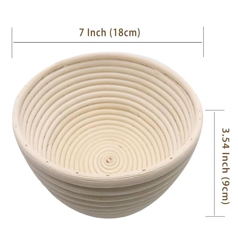 Rattan Bread Proofing Basket Natural Oval Rattan Wicker Dough Fermentation Sourdough Bread Basket