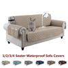 Waterproof Sofa Cover 1/2/3/4 Seater Recliner Sofa Mat Anti-dirty Pet Dog Couch Slipcovers for Living Room Furniture Protector