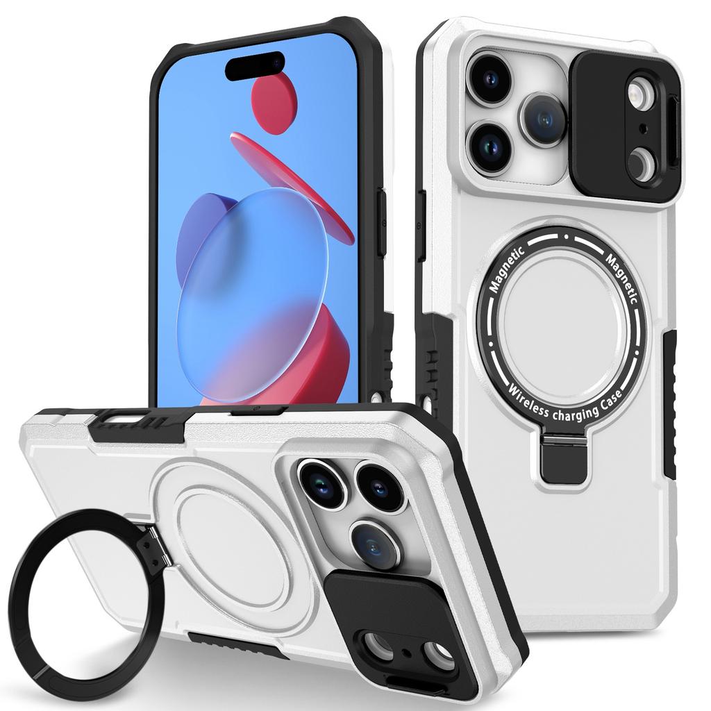 Применимо к iPhone17ProMax Чехол для мобильного телефона с окном Суккуб Магнитный Magsafe Apple 16Pro Держатель 15 комплектов
