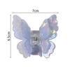 Small Size Butterfly Hair Clip Acetate Shark Clip Sweet Style Fairy Hair Gripper  Women & Girls