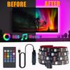 Music Sync RGB LED Strip Light SMD 5050 5V 30LEDs/m 20keys Remote USB Smart Game Rhythm TV Backlight Lamp,New Year Home Decoration