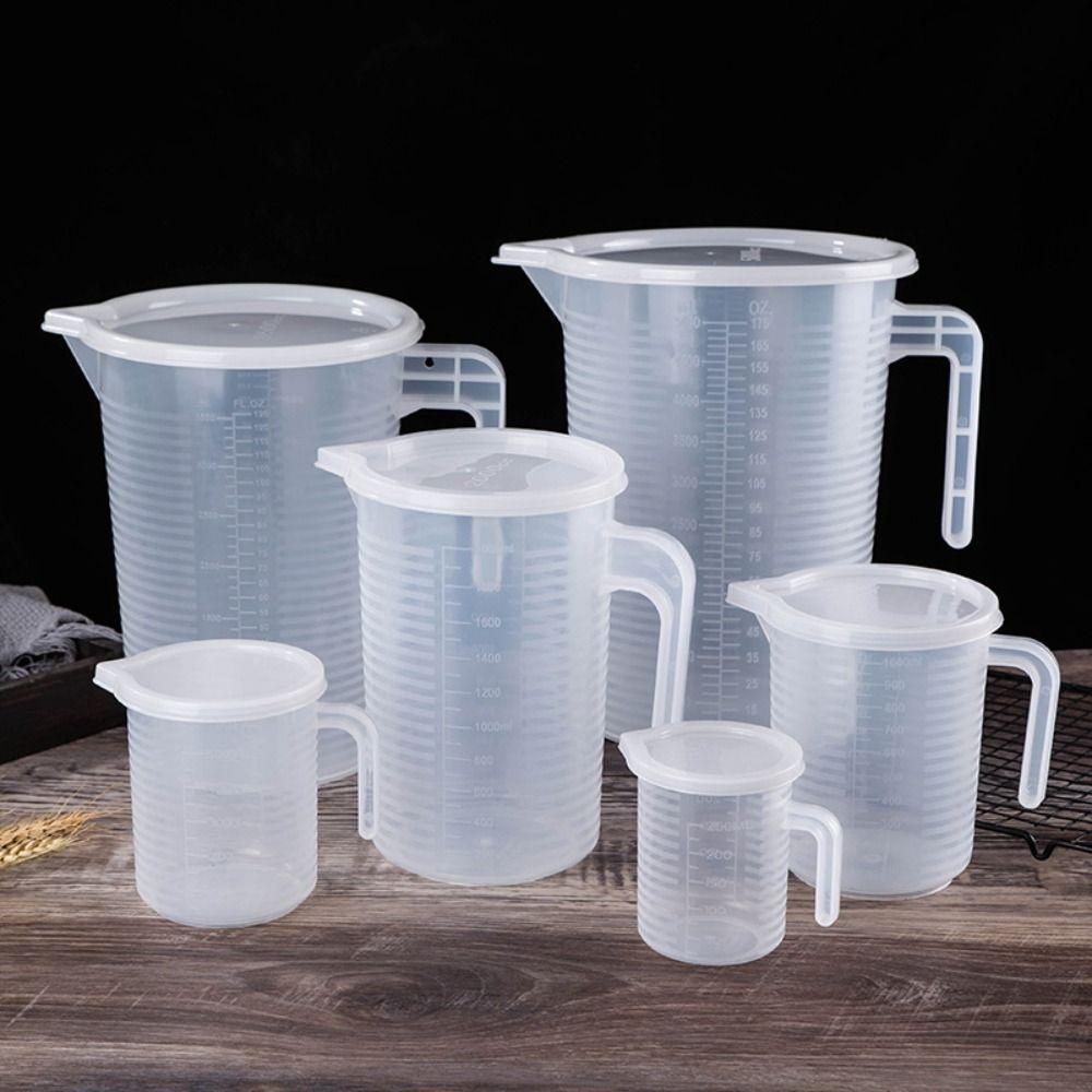 Большой емкости градуированный мерный стакан пластиковый контейнер для воды лабораторные весы чашка кухня
