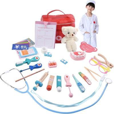 Play Doctor Doctor Set Wooden Toy Play House Play Pretend Dentistry Play Dentistry Mini Doctor Wooden Toy Doctor Toys Birthday Christmas Gift