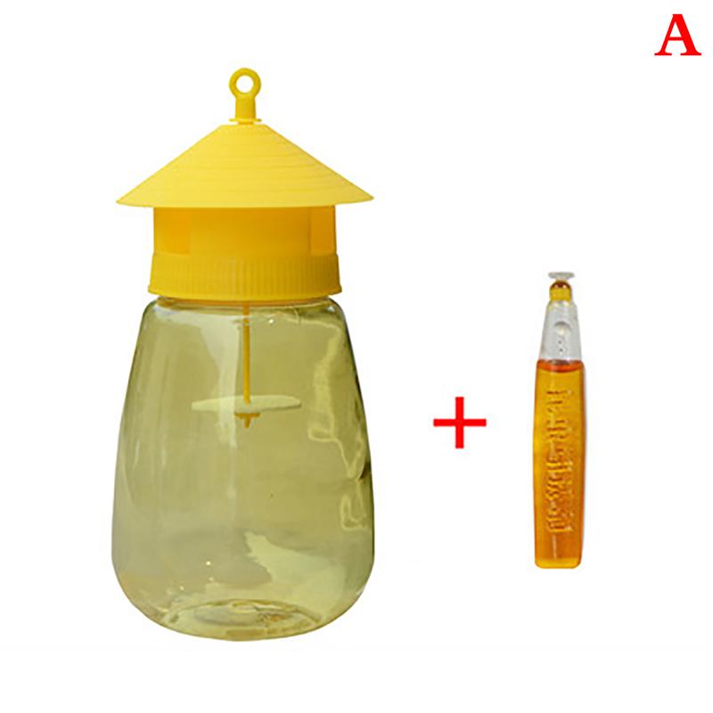 Fruit Fly Trap Killer Plastic Yellow Drosophila Trap Fly Catcher Pest Insect Con