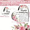 Daughter Wedding Heart - Keepsake Acrylic Gift from Parents On Her Wedding Day