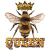 1pc, Spreading Wings Bees Queen Heat Transfer Decal, Black Yellow Bee Crown Text Insect Iron-on Sticker, For Bags Backpacks Fabric