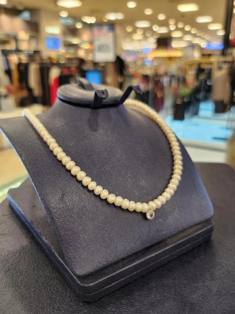 Atria One-Point Freshwater Pearl 6mm Necklace MATNEJJF0002WHF