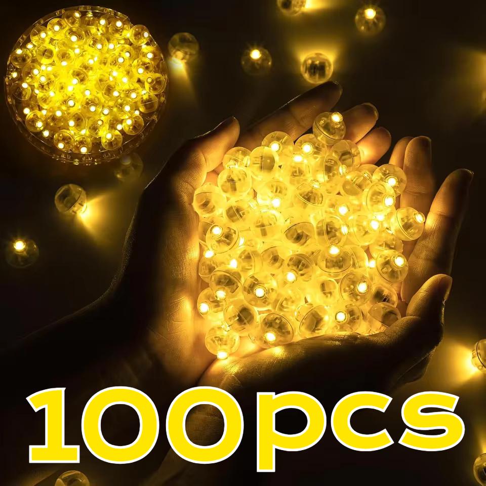 20/50/100 шт. Светодиодный свет для шаров Маленький светодиодный свет Мини-шар со светодиодом Светящаяся лампа для Бара Фонаря Рождества Свадебной Вечеринки Декор