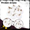 10x White Artificial Pumpkins Halloween Foam Crafts DIY Fun Versatile Decoration Ornaments