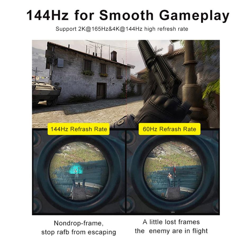 Кабель для монитора DP - DP 2 м 1.4 8K 30 Гц 4K 144 Гц 32,4 Гбит/с для ПК, ноутбука, телевизора, монитора