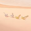 Simple Line Bow for Women Sweet and Versatile Fashion Everyday New Earrings