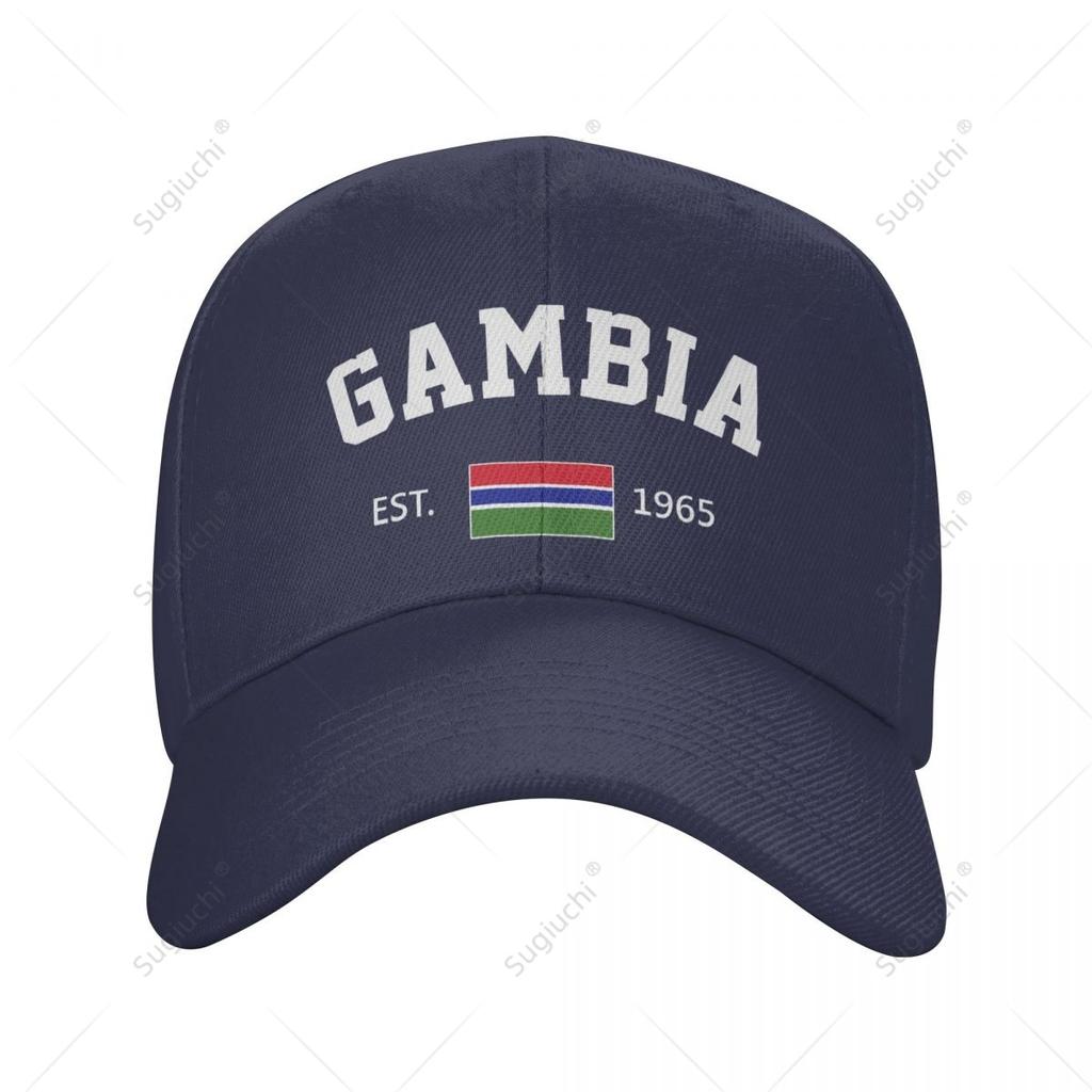 Baseball Cap Gambia EST Independence Day Wild Sun Shade Peaked Adjustable Outdoor Caps
