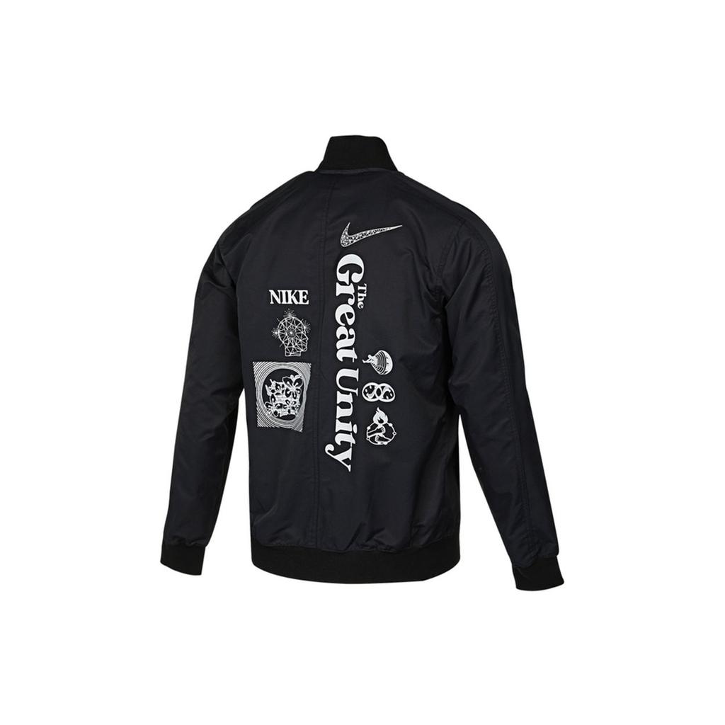 Nike Спортивная повседневная куртка с логотипом Alphabet, мужская верхняя одежда, черная DM7900-010