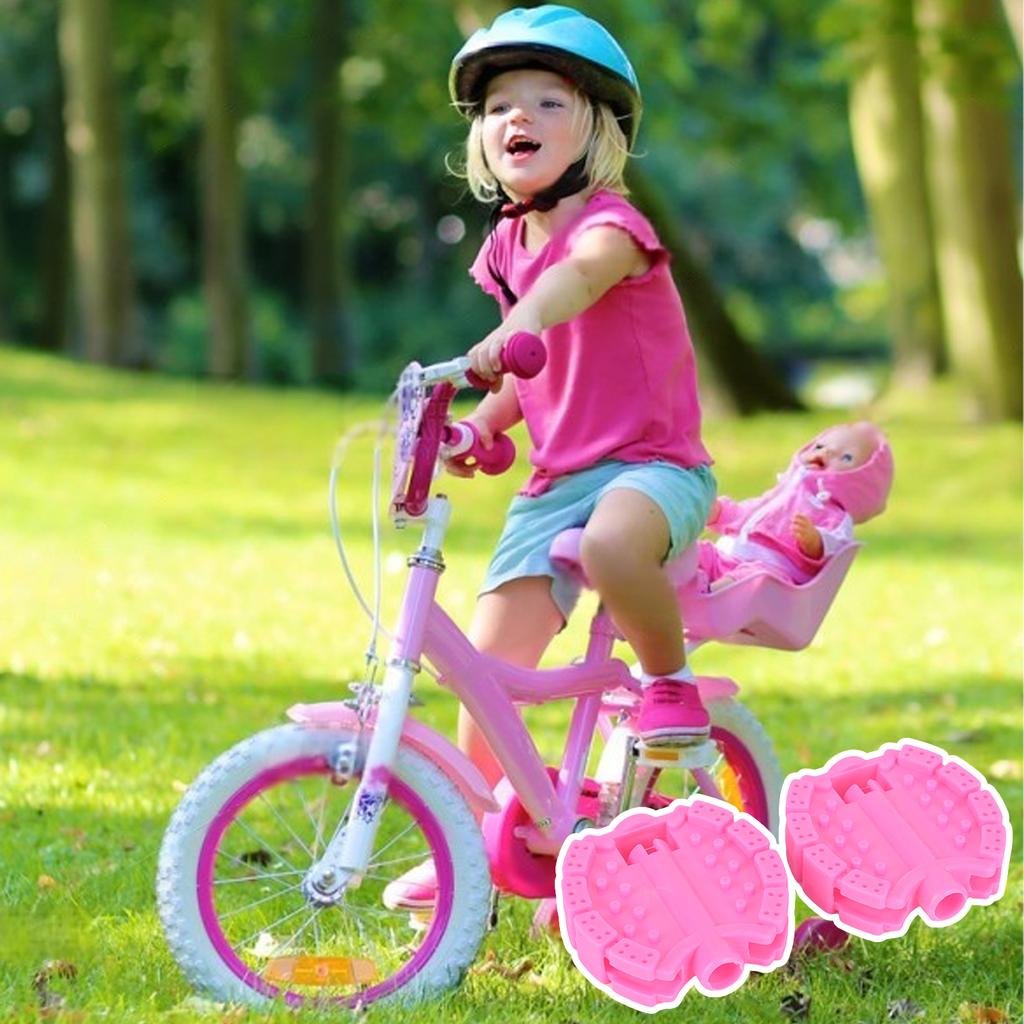 1 пара пластиковых детских педалей для велосипедов, сменные нескользящие детские педали для трехколесного велосипеда, колеса для трехколесного велосипеда для малышей, прочные педали