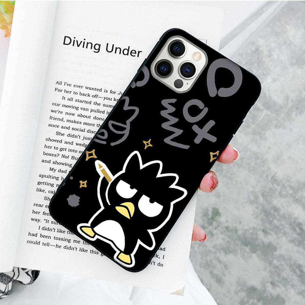 Черный чехол JZ14 Bad badtz-Maru для OPPO Reno 8 6 5 4 Pro Plus Find X3 A17 A3 A31 A38 A40 A53 A54 A55 A74 A76 A78 A77 A80 A94 A95 A96 Lite