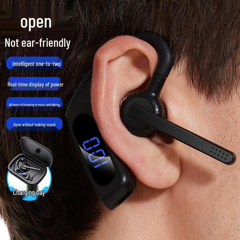 Bluetooth-клипсы для ушей V10 с шумоподавлением, длительным временем работы от аккумулятора и цифровым дисплеем