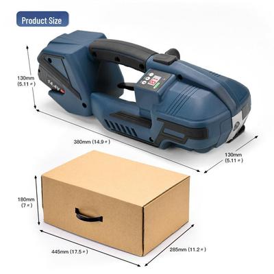 Электрическая ручная автоматическая обвязочная машина V2 для пластиковых и стальных лент, горячее плавление, без пряжек