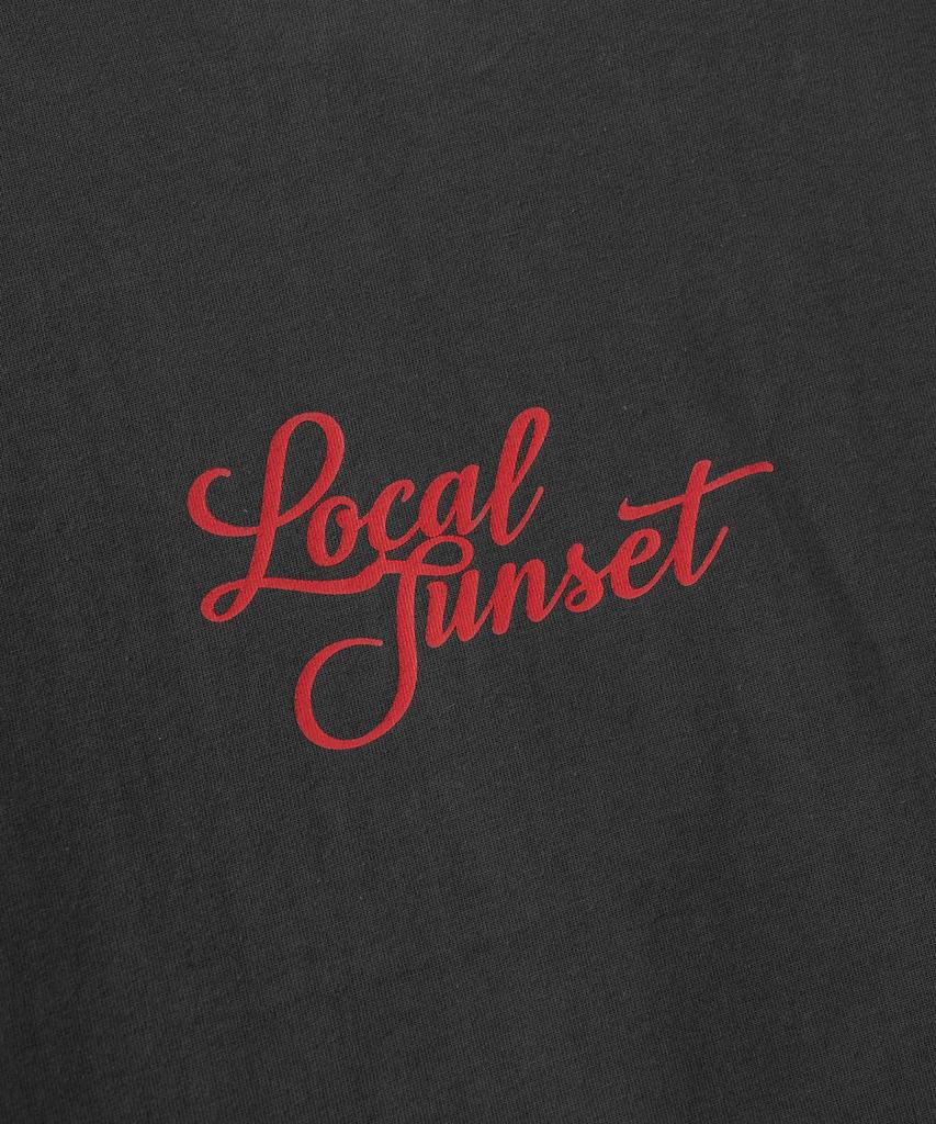 VASTIC Palm Tree Sunset T-Shirt_Charcoal