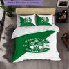 Hibernian FC Themed Bedding 3Pcs Duvet Cover Set Decorative Bed Linen For Teen Room Home Decoration