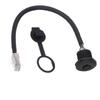 RJ45 Panel Mount Coupler Water Proof 8 Pin Female To Male Industrial Extension Cable with Dustcap 0.