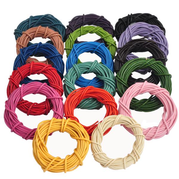 Кожаное ожерелье 5 м и 1,5 мм, 2 мм, подвески, веревка, шнур, фурнитура для изготовления ювелирных изделий