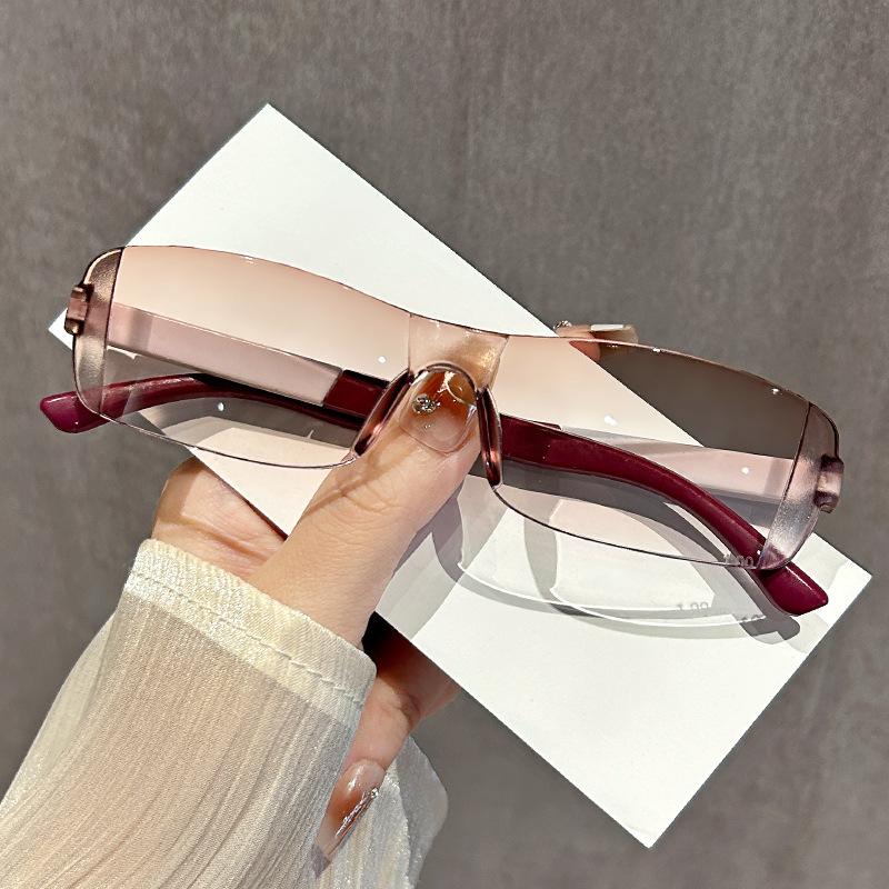 Новые модные очки для чтения без оправы, роскошные фирменные дизайнерские очки для женщин и мужчин, очки с защитой от синего света, ретро-трендовые компьютерные очки