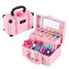 Children Makeup Set Lipstick Makeup Pretend Play with Toys Cosmetic Educational Toys Girl Princess Makeup Toy Suitcase Gift