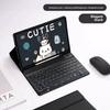 For Samsung Tablet P610 Bluetooth Keyboard Case with Silicone Cover Pen Holder S7 Lite Backlit Mouse A8