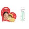 Heart Embossed Biscuit Kit + Water Green Chocolate Pen