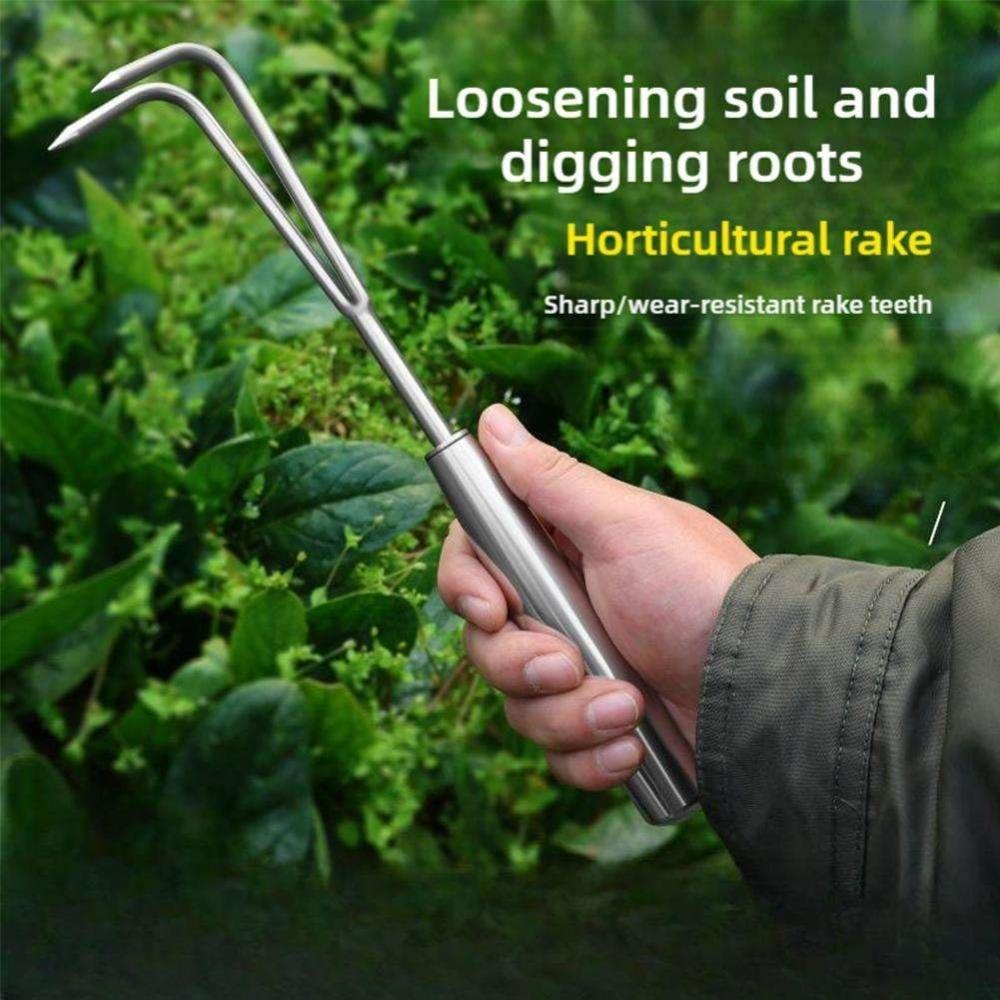 Модернизация ковочного сорнякоудалятеля из нержавеющей стали, садовые грабли для рыхления почвы и удаления сорняков