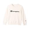 Sweatshirt Kids Long Sleeve Round Neck Cotton COTTON USA Script Logo Crew Neck Sweatshirt Basic Oatmeal 140 [Champion] 100% CK-Y002