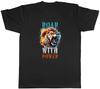 Fierce Lion Mens T-Shirt Roar with Power Pride Mane Tee Gift
