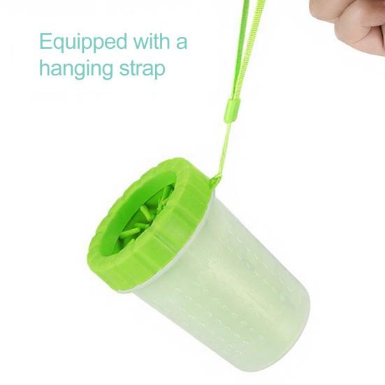 Yousheng Dog Paw Cleaner Cup Portable Dog Paw Cleaning Tool Silicone Paw Cleaner with Soft Bristles for Medium Large Dogs Travel Park Visit