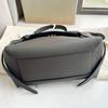 [Pre-Owned] Belt Micro Classic Brand Gold Logo Solid Color Flap Grain Leather Catfish Bag Handheld Shoulder Crossbody Bag Mini - Very Good #1ADQ4K4