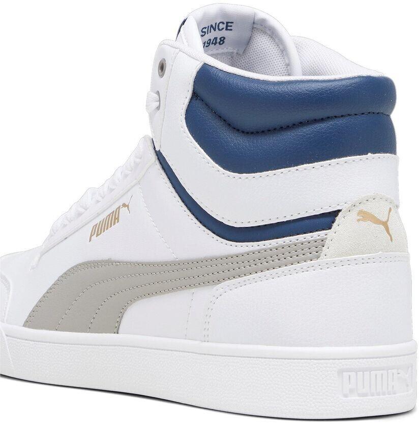 Puma Shuffle Mid Sneakers 380748 15 White/Concrete Gray/Peach Blue/Gold