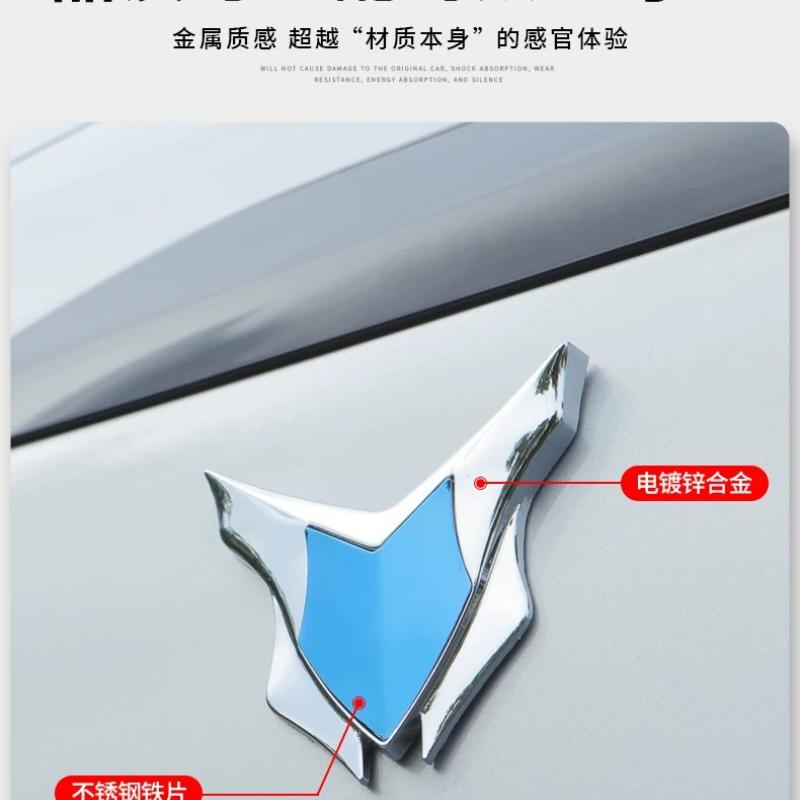Suitable for mini beam of light car COOPER/JCW car metal decorative sticker 3D three-dimensional car logo shield