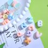 20 шт. Новые смоляные шармы для слайма Английские буквы Плоская задняя сторона Аксессуары для поделок DIY Цветные заколки для волос Декор для чехла телефона