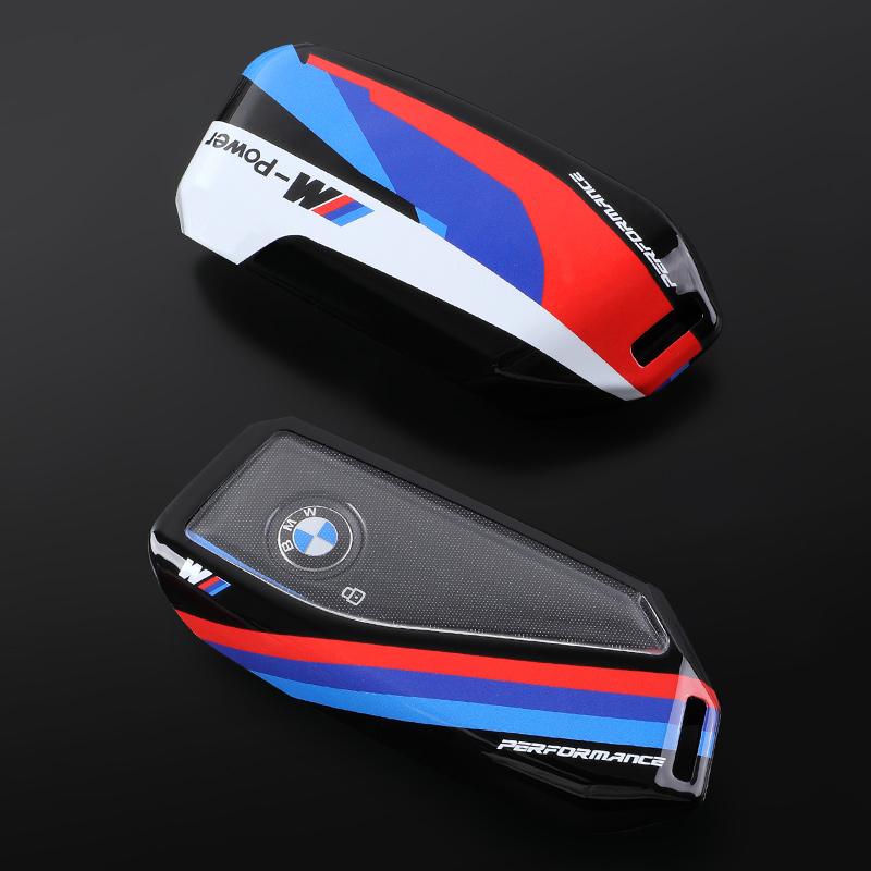 BBJW3 Capa/Estojo para Chave de Carro BMW 740i 760i Série 5 G60 X1 X2 X5 X6 X7 IX1 IX2 IX I5 I7 G05 2023 em ABS+TPU para Controle Remo