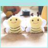Plush Bee Mini Toy Keychain Pp Cotton Stuffed Animal Girls Accessory Decor Room