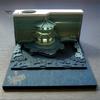 1 комплект, еженедельный календарь, креативный 3D календарь-замок со светодиодной подсветкой, резьба по бумаге, художественный настольный календарь для украшения дома