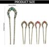 U Shaped Hairpin French Style Hair Stick Shell Hair Pin Metal Hair Pin Fork Sticks Pins for Women Girls Hair Styling Accessories
