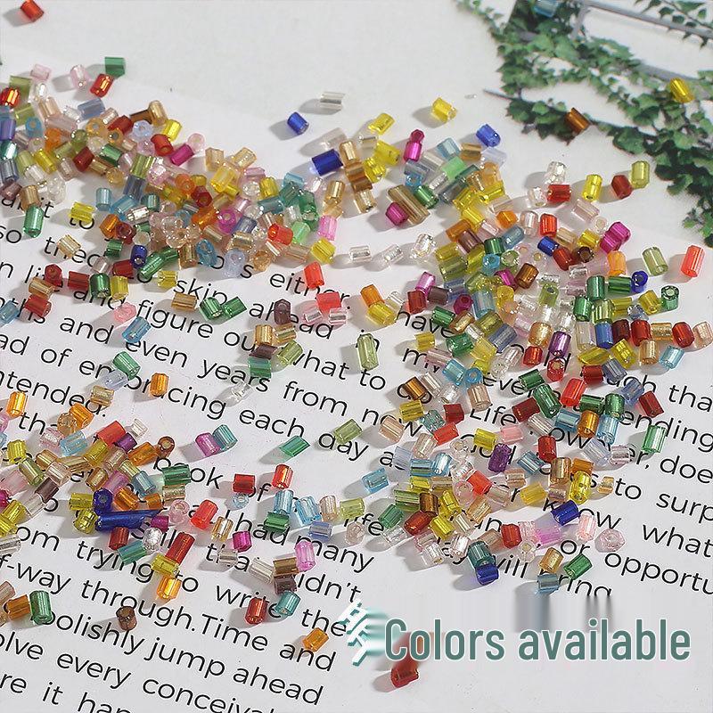 Сделай сам Ручная работа Заколка с бусинами: Стеклянные бусины для вышивания крестом, посеребренная фурнитура для свадебного платья/сумки