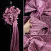 DIY Forged Pleated Fabric Polyter Small Crinkle Fabric Water-gloss Fabric  Performance Clothing